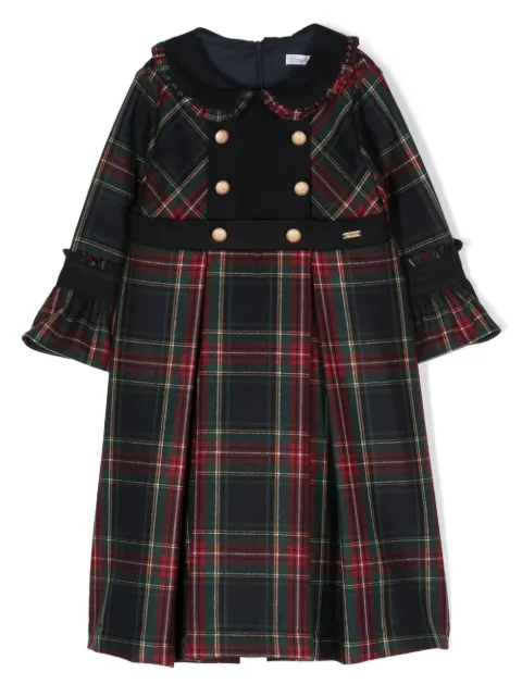 Patachou tartan-print flannel dress