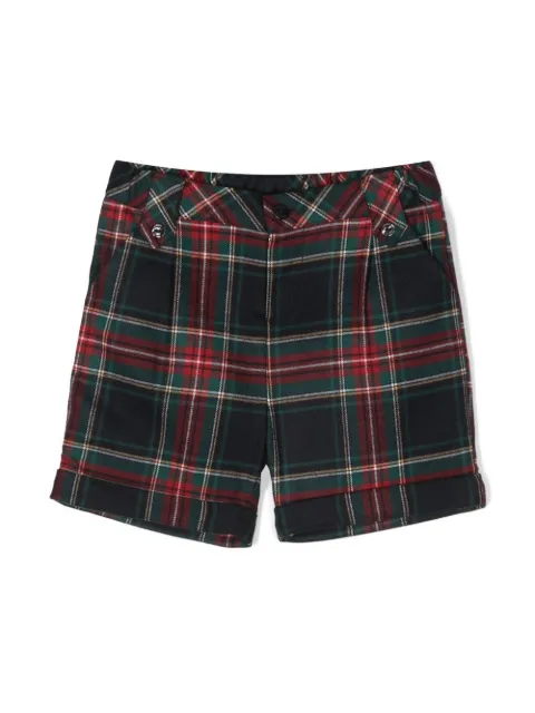 Patachou shorts con motivo de cuadros tartán 