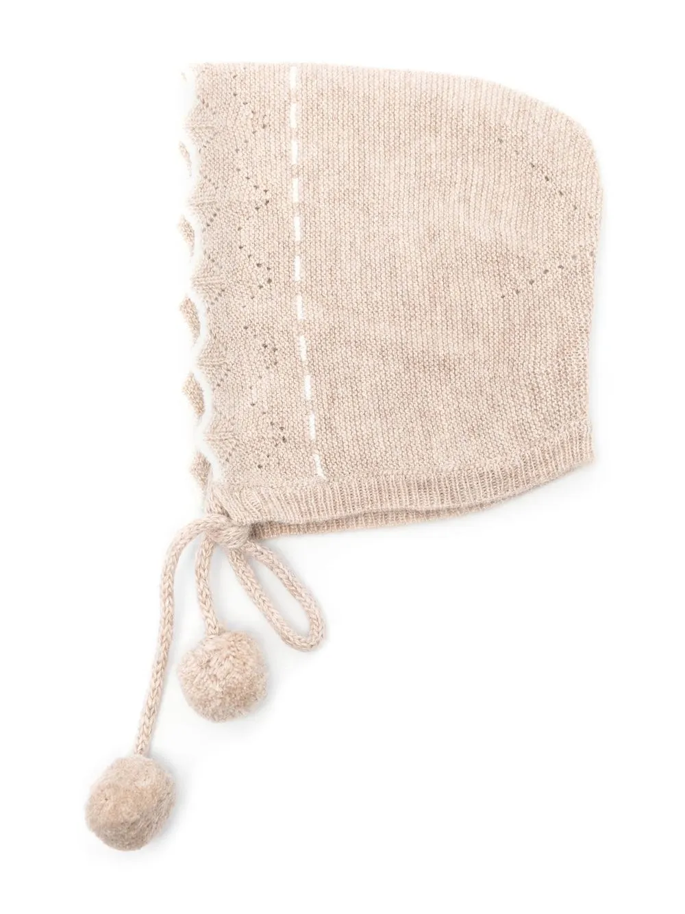 

Patachou merino wool-blend knitted bonnet - Neutrals