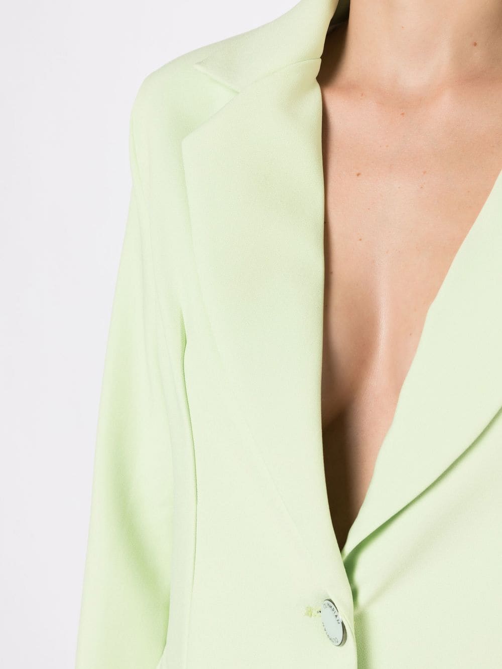 Shop Olympiah Single-breasted Tailored Blazer In Green