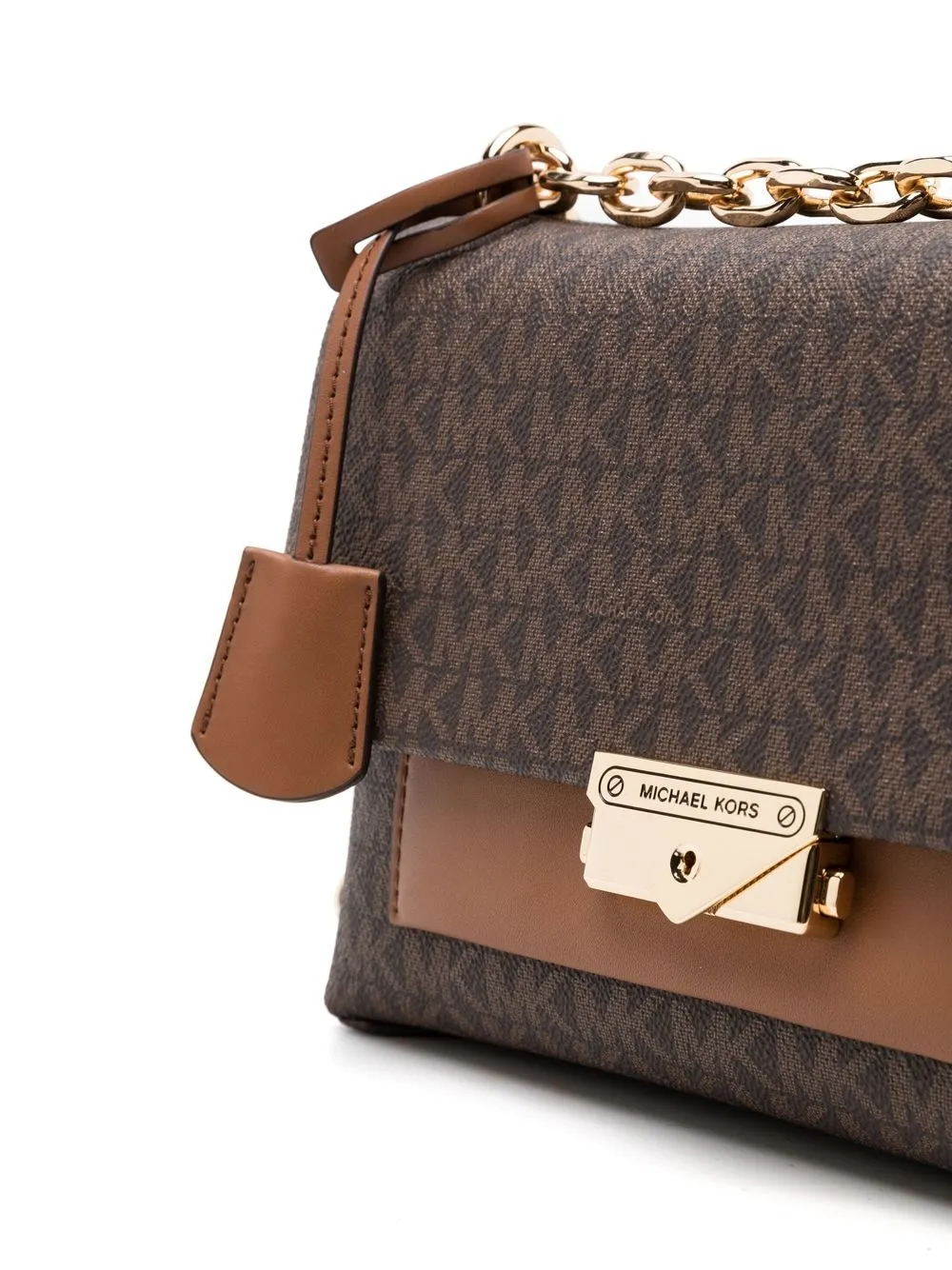 Michael Kors Schoudertas met monogramprint Bruin