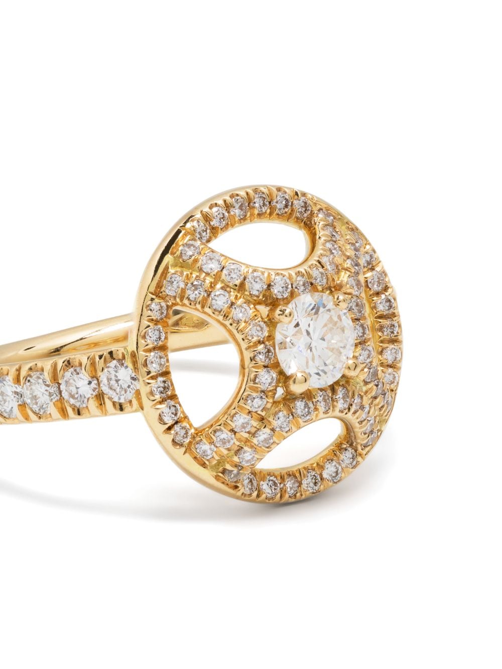 Shop Loyal.e Paris 18kt Yellow Gold Perpétuel.le Diamond Ring