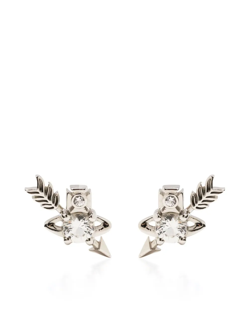 

Vivienne Westwood Orb-detail stud earrings - Silver