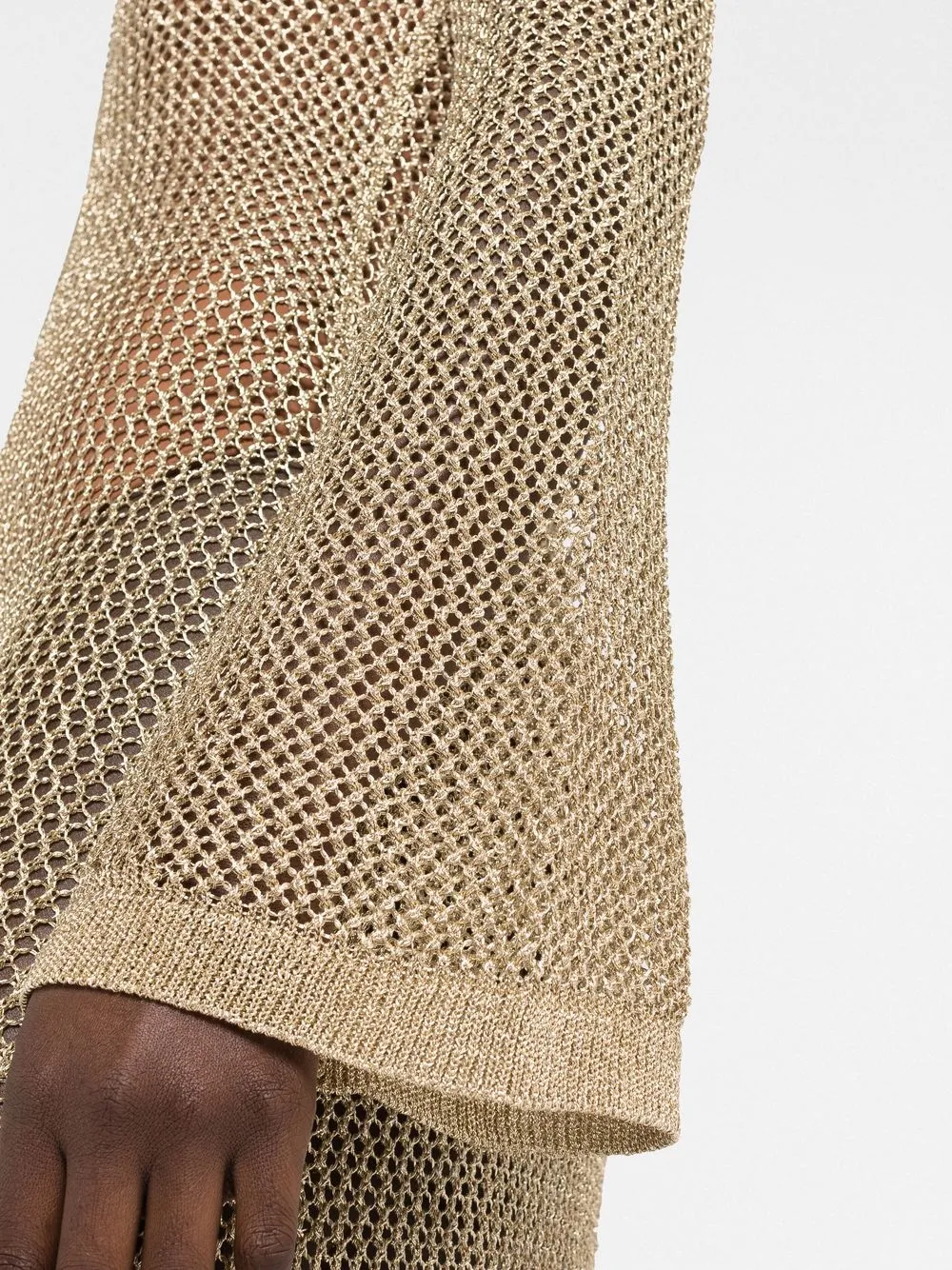 DODO BAR OR ETTA METALLIC MESH DRESS