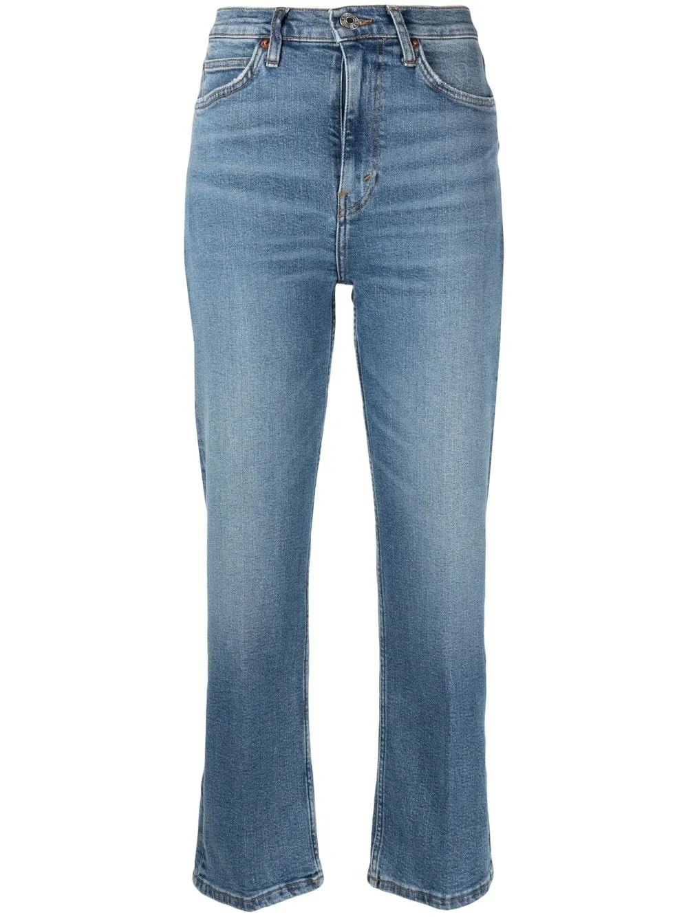 

RE/DONE high-rise cropped bootcut jeans - Blue