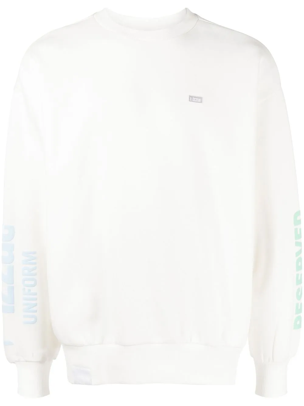 

izzue sudadera con logo estampado - Blanco