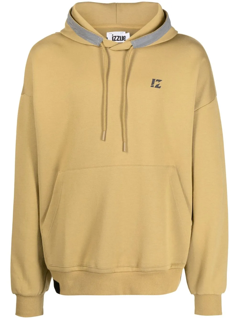 

izzue Reserved slogan-print hoodie - Brown