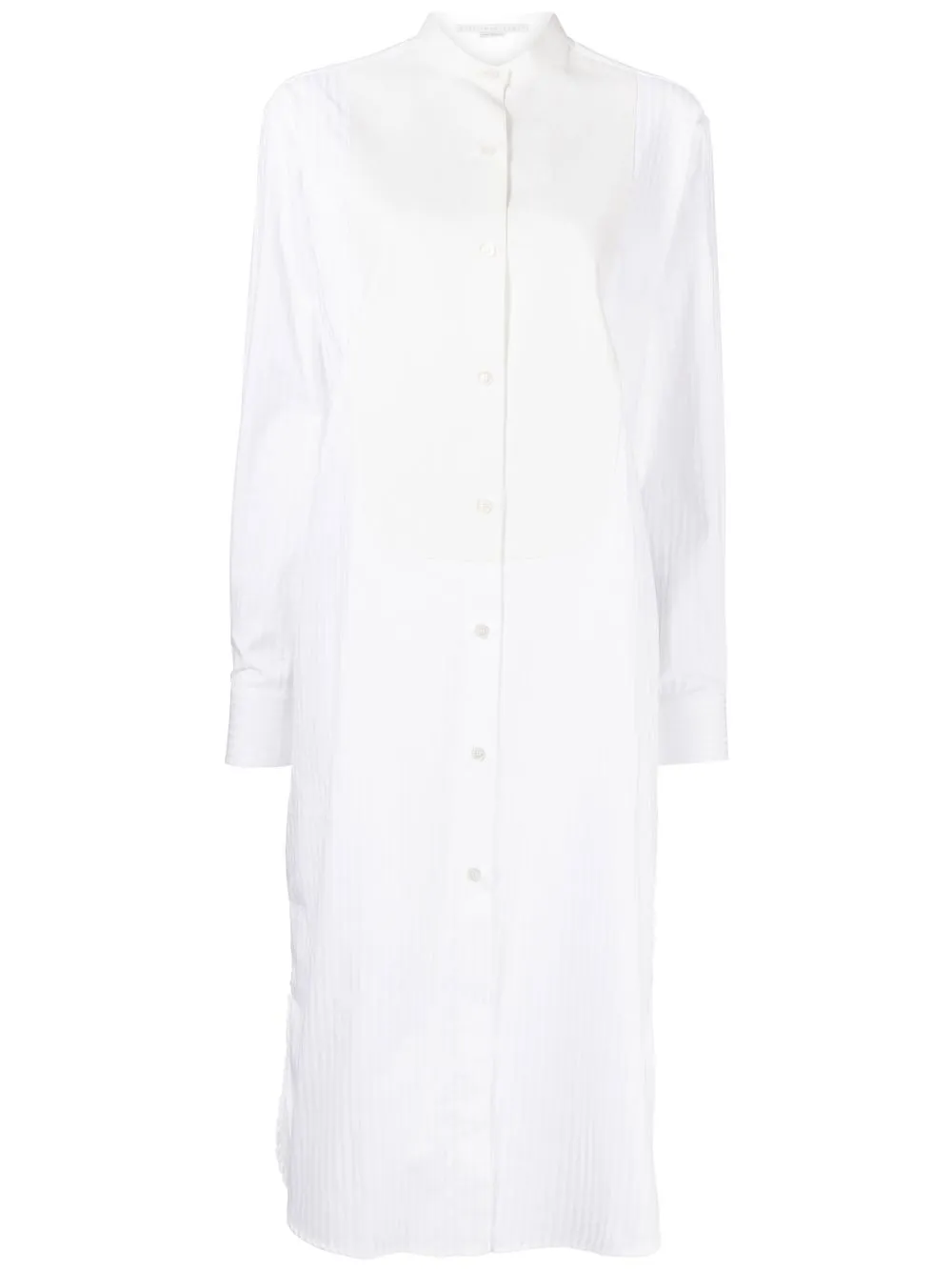 

Stella McCartney vestido camisero con botones - Blanco