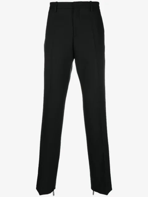 Off-White paperclip-detail straight-leg trousers