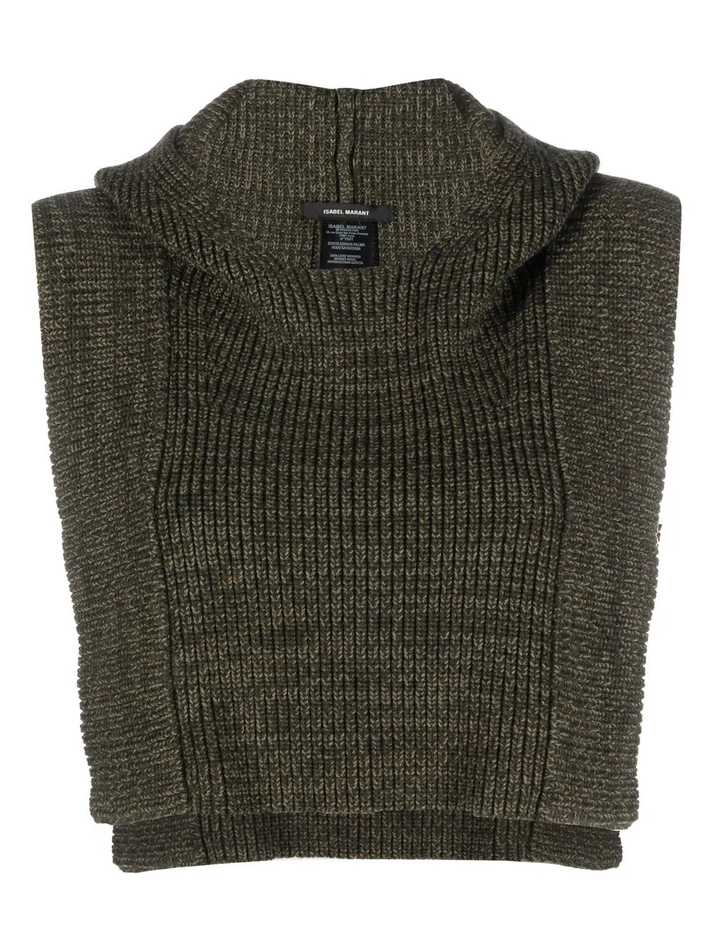 

Isabel Marant cowl-neck knitted scarf - Green