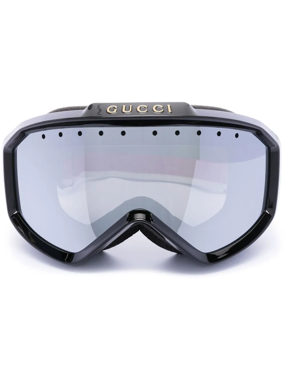 

Gucci Eyewear lentes para nieve con logo en la correa - Negro