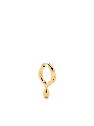 Maria Black Mira gold-plated Huggie | Gold | FARFETCH BH