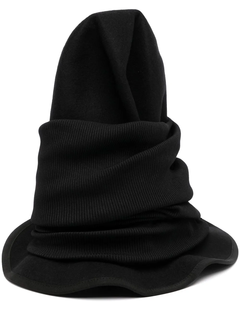 

Comme Des Garçons Homme Plus ribbed-knit tall hat - Black