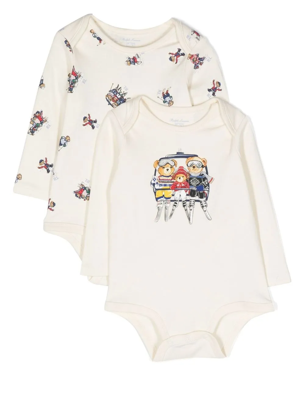 

Ralph Lauren Kids all-over Polo Bear-print body - Neutrals