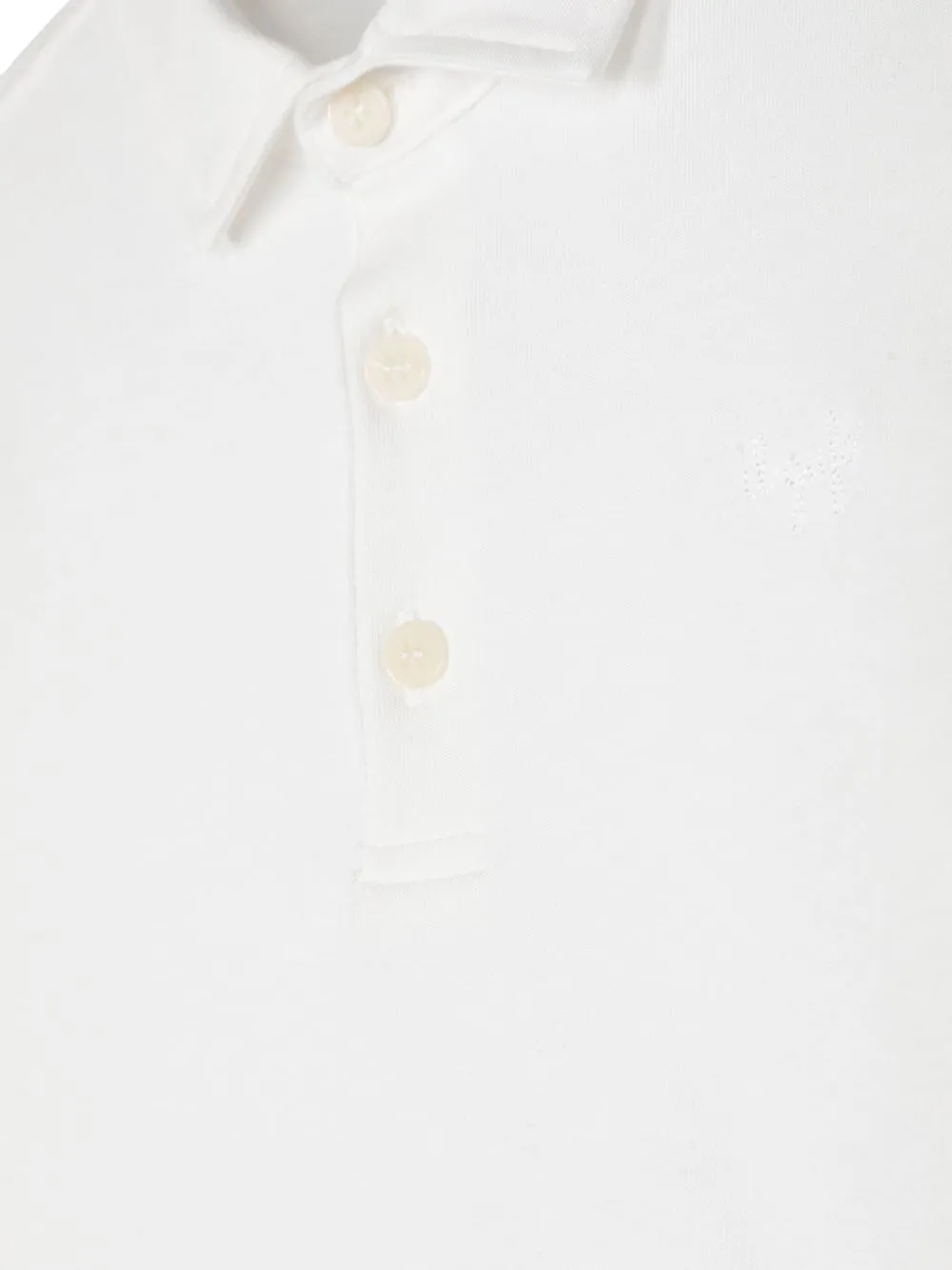  Il Gufo Langärmeliges Poloshirt Mit Logo   Weiß 
