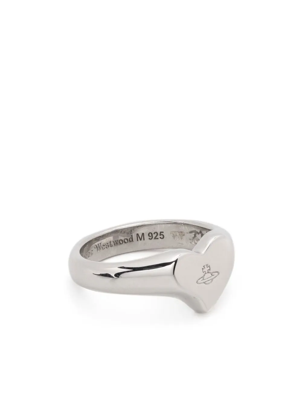 

Vivienne Westwood anillo con logo grabado - Plateado