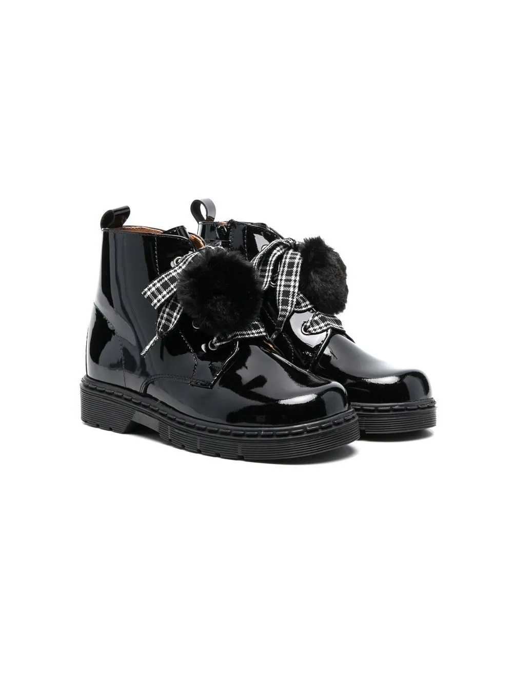 

CLARYS botas con detalle de pompones - Negro