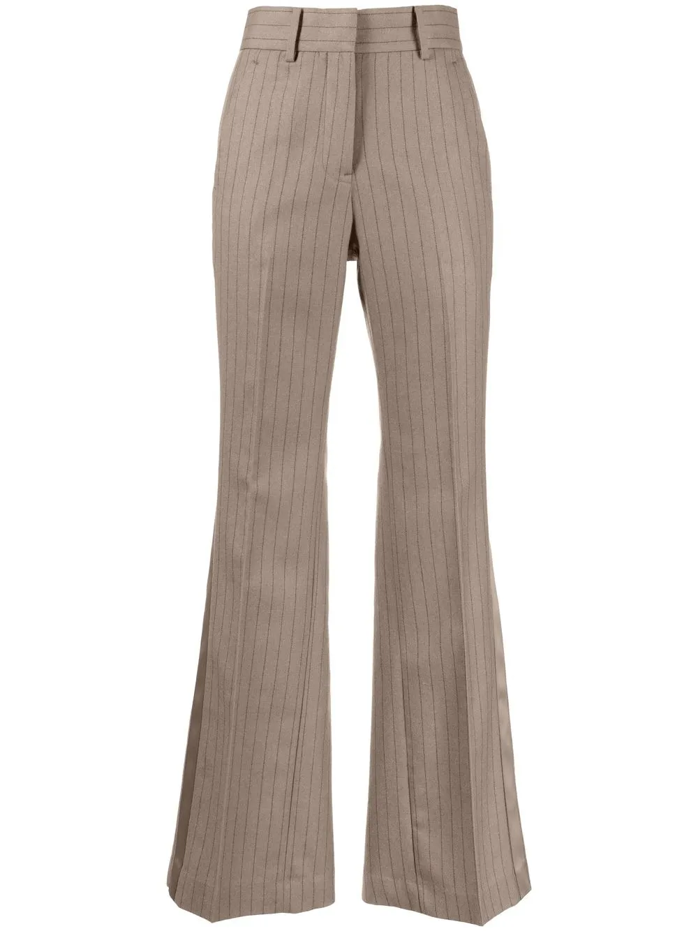 

sacai flared tailored trousers - Brown