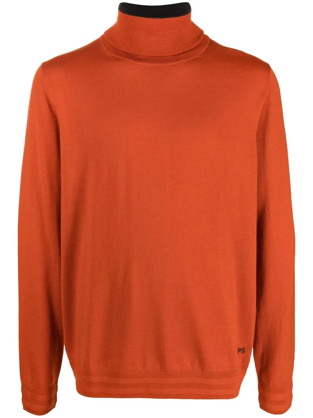 

PS Paul Smith roll-neck merino jumper - Orange