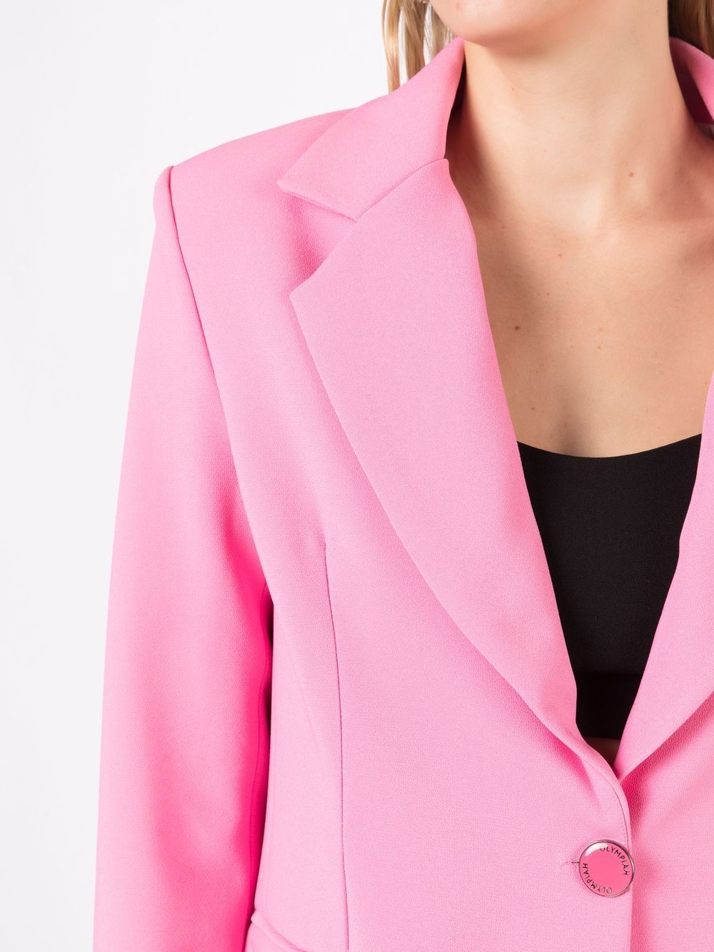 Shop Olympiah Single-breasted Tailored Blazer In Pink