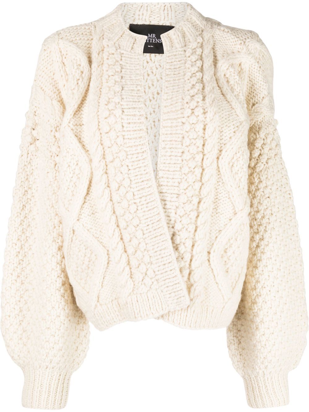 

Mr. Mittens Kimmie cable-knit cardigan - White