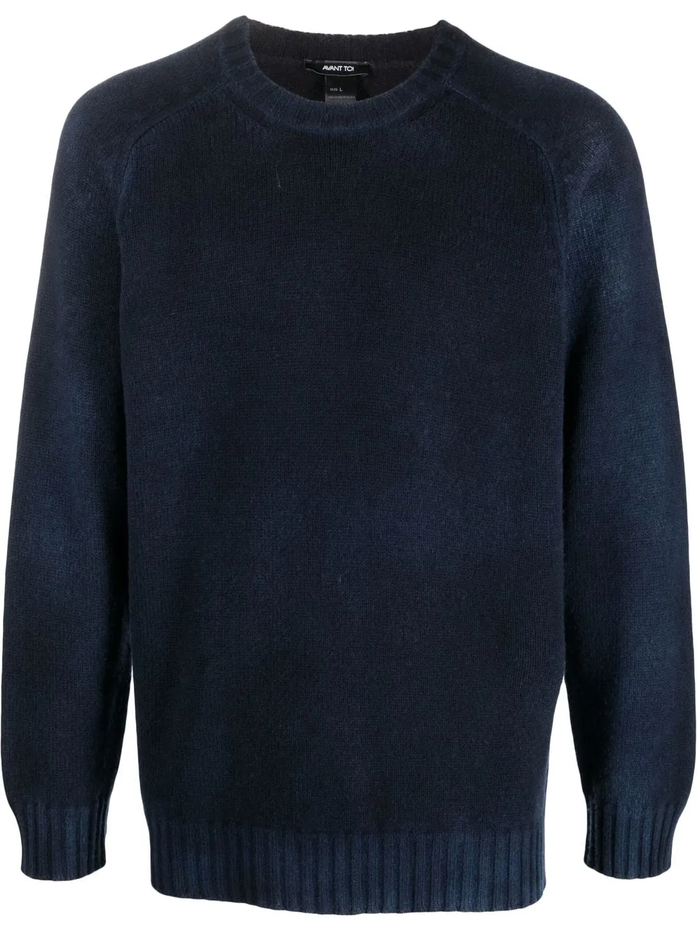 

Avant Toi washed crew neck jumper - Blue