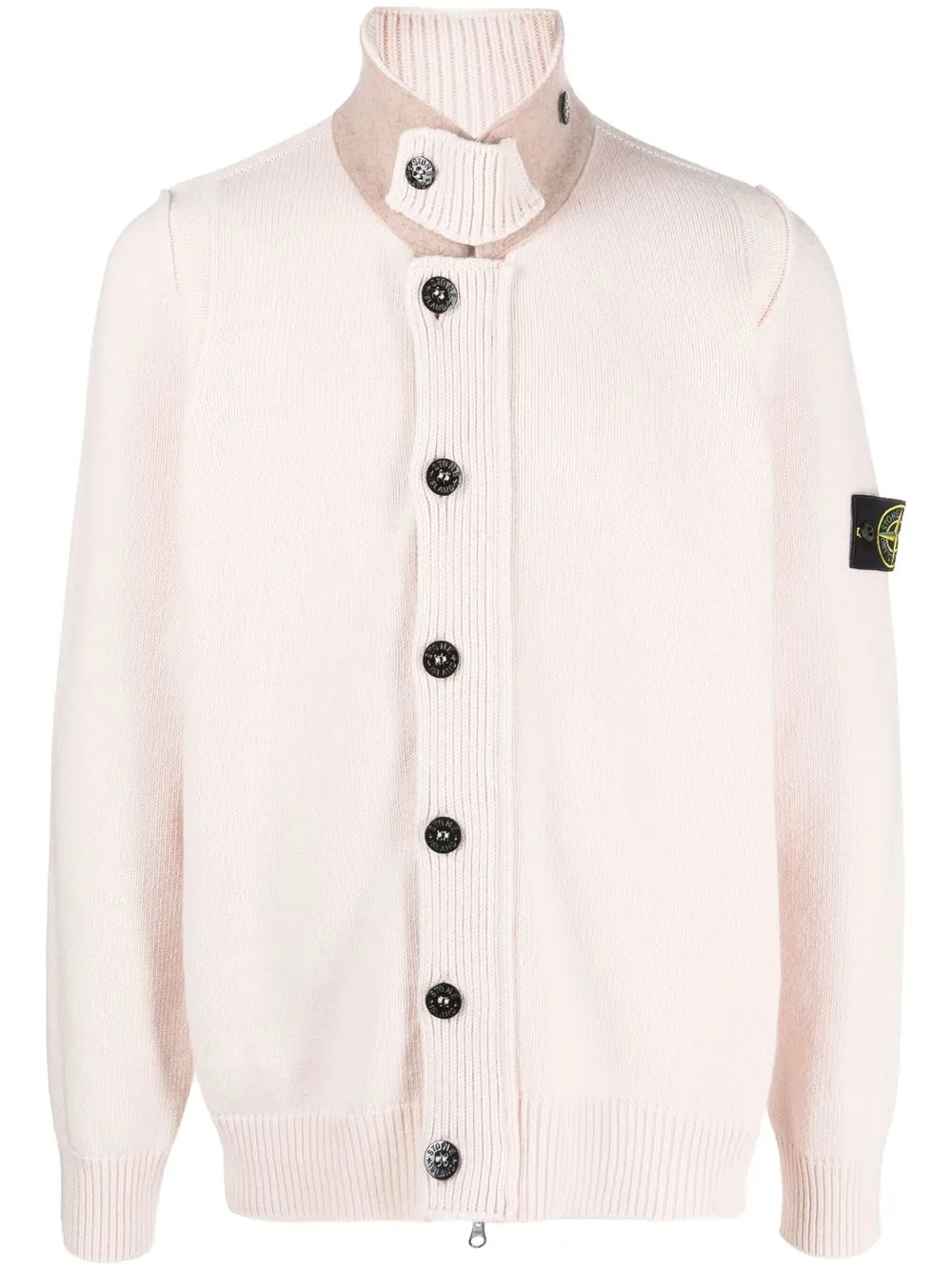 

Stone Island cárdigan de tejido fino - Rosado