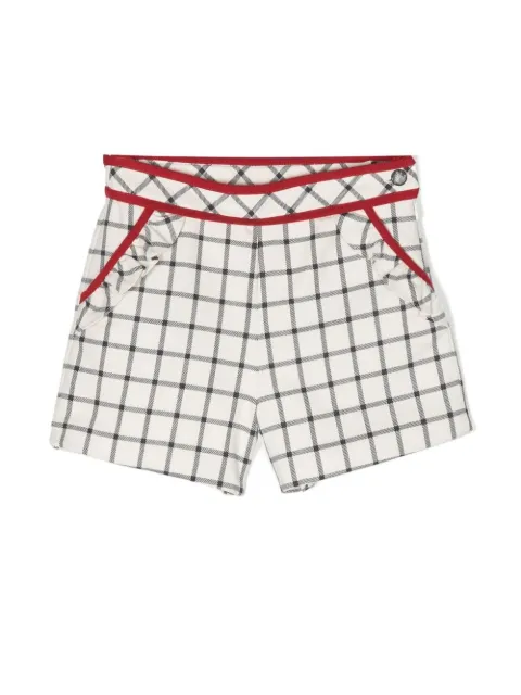 Patachou checked flannel shorts