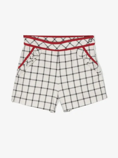 Patachou checked flannel shorts
