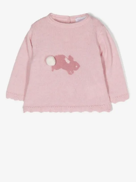 Patachou rabbit-knit jumper