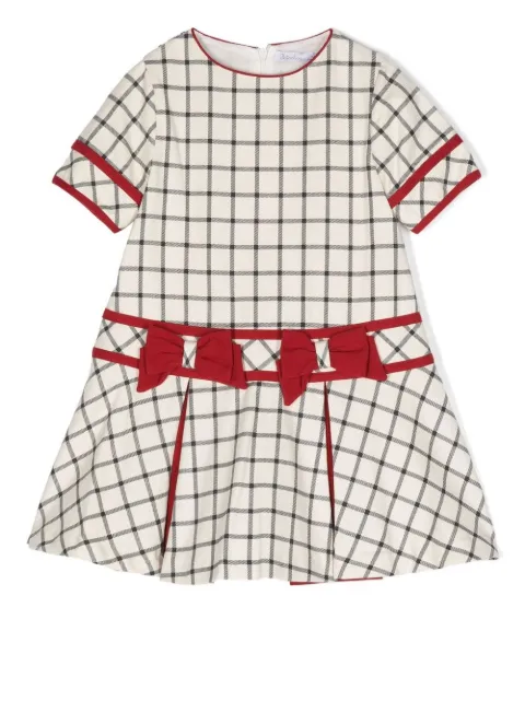 Patachou Vestido midi Interlock xadrez