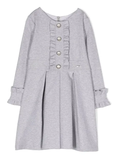 Patachou Interlock long-sleeve cotton dress