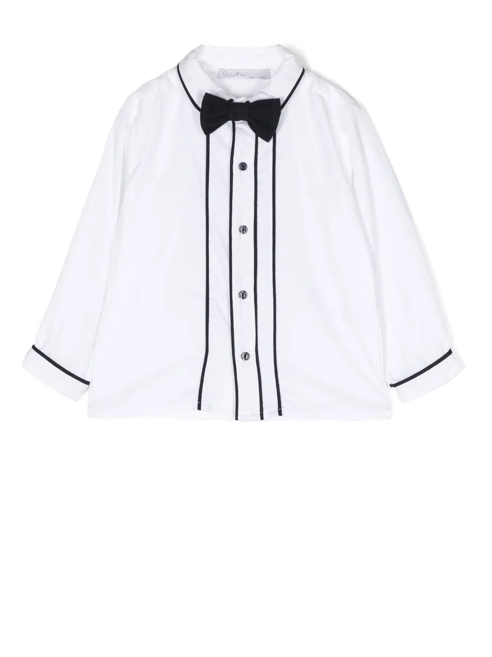 

Patachou bow-tie long-sleeve shirt - White