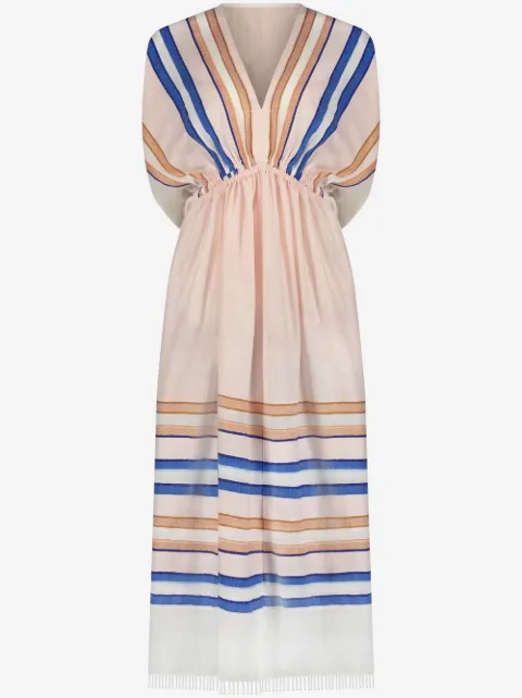 lemlem Eskedar stripe-print midi dress
