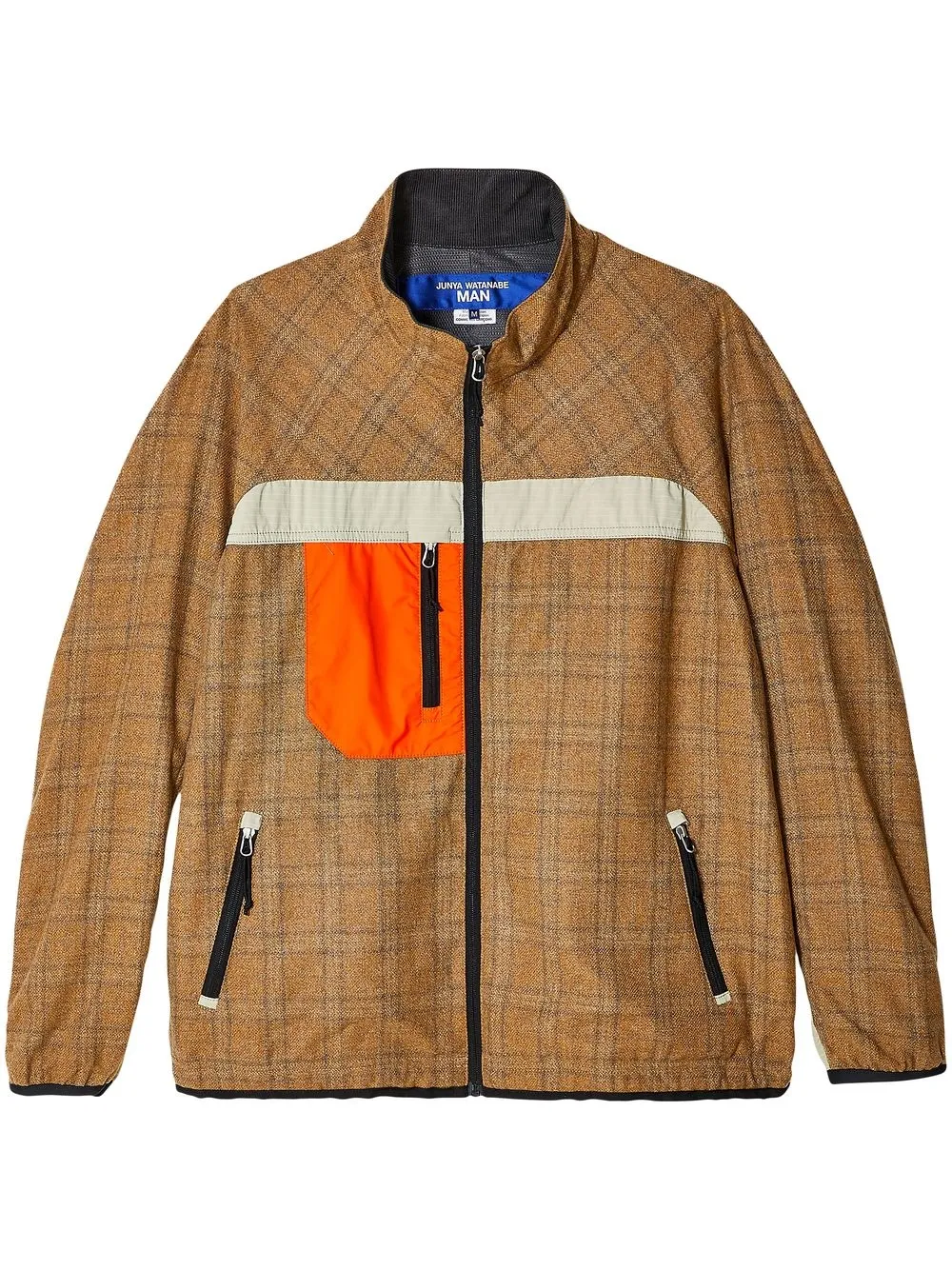 

Junya Watanabe MAN check zipped jacket - Brown