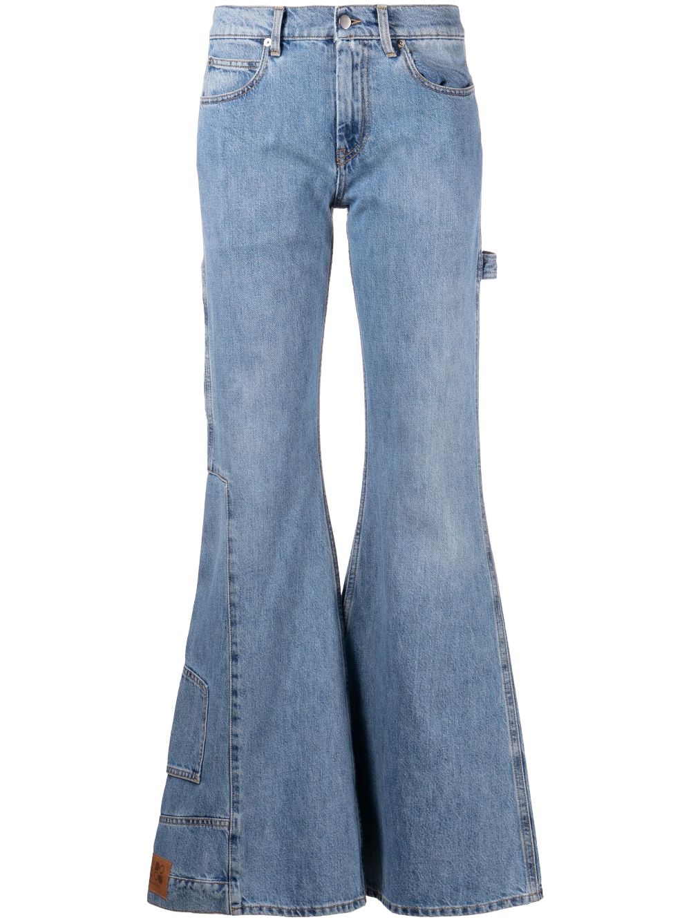 Dodo Bar Or Mid-rise Flared Jeans In Blue