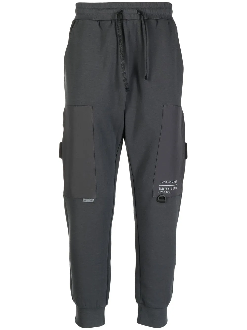 

izzue drawstring-fastening waistband trousers - Grey