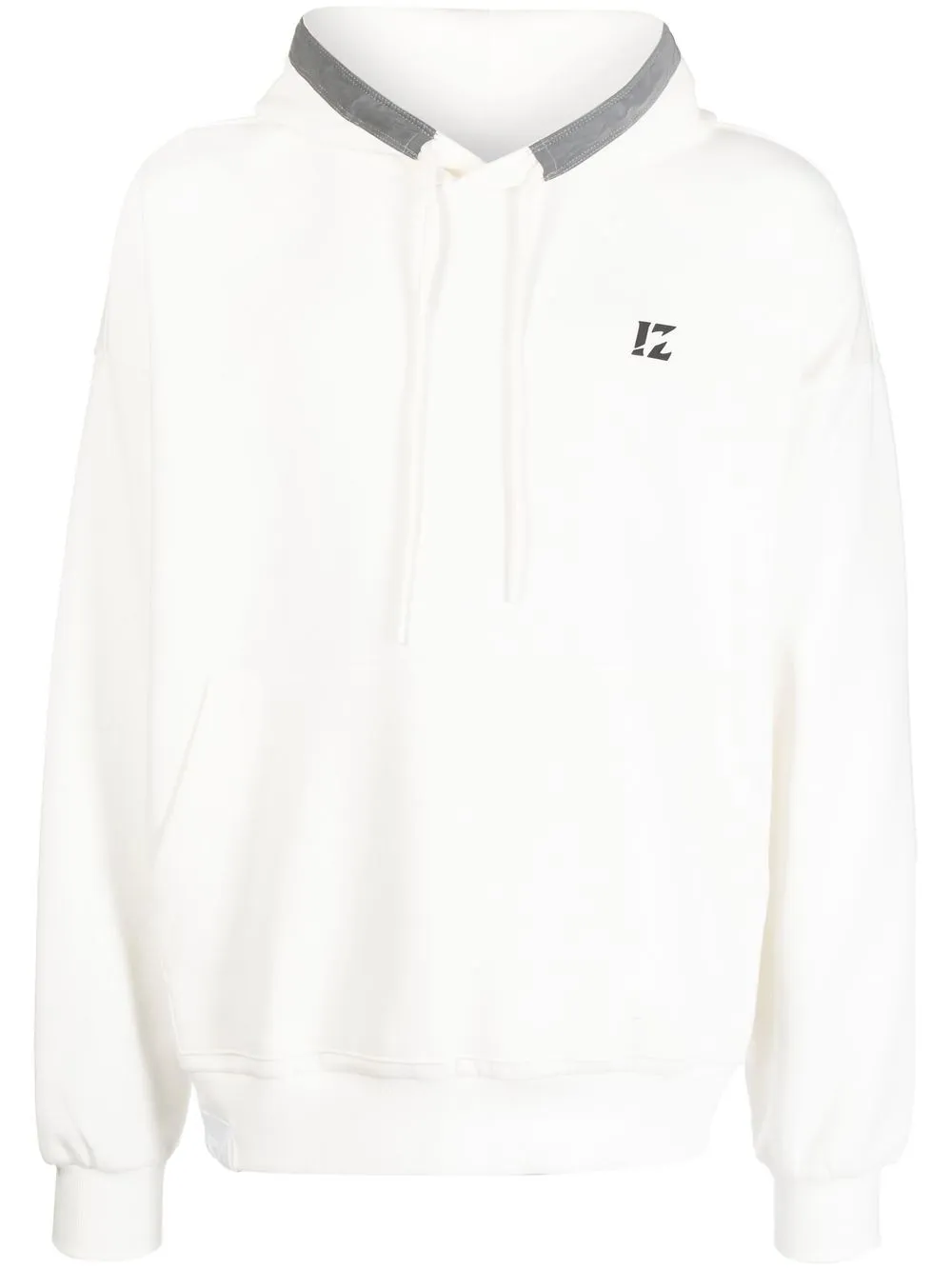 

izzue Reserved slogan-print hoodie - White