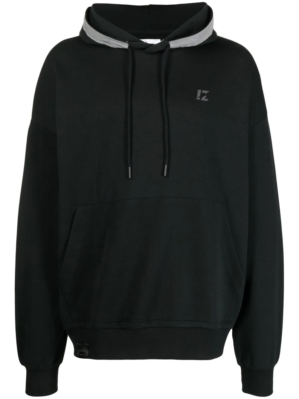 

izzue Reserved slogan-print hoodie - Black