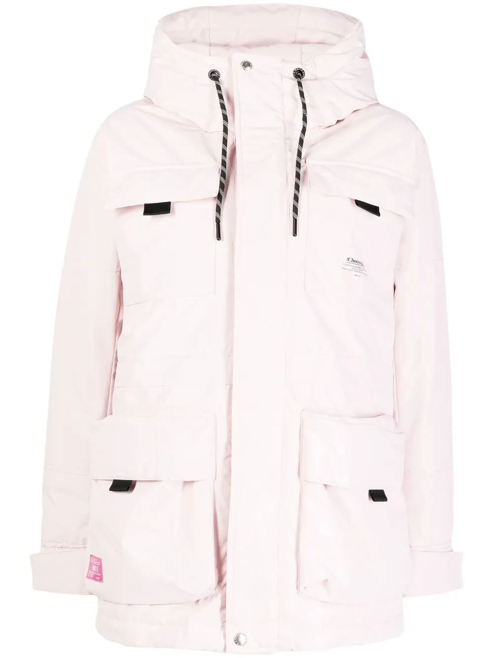 

CHOCOOLATE chest logo-print padded jacket - Pink