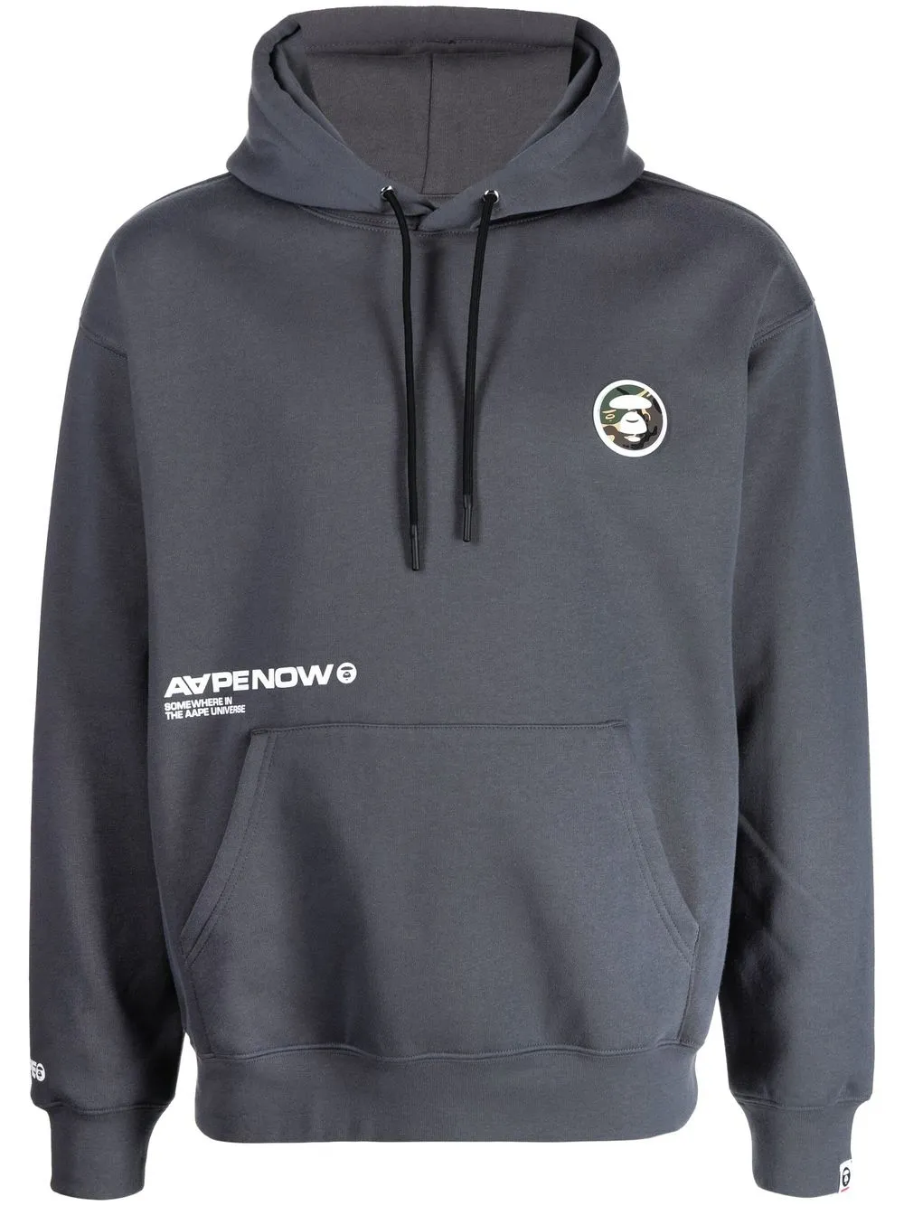 

AAPE BY *A BATHING APE® hoodie con parche del logo - Gris