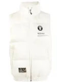 AAPE BY *A BATHING APE® logo-patch padded gilet - Neutrals