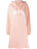 MM6 Maison Margiela snake-print hooded dress - Pink