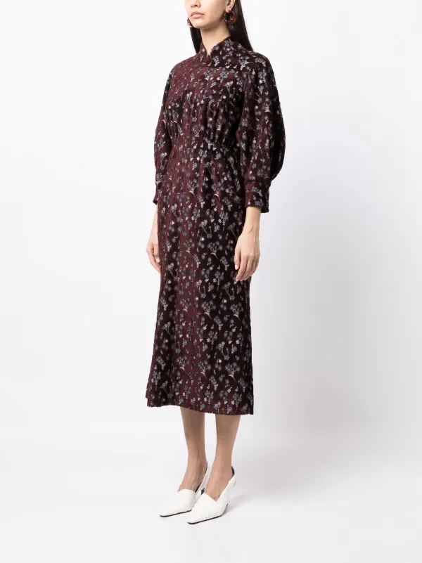 Mame Kurogouchi Flower Printed Dress-