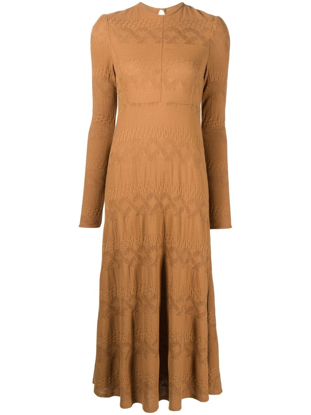 Mame Kurogouchi Flared patterned-jacquard Dress - Farfetch