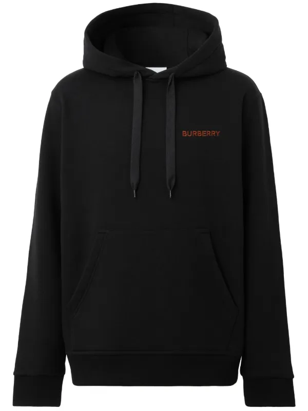 Burberry embroidered-monogram Hoodie - Farfetch