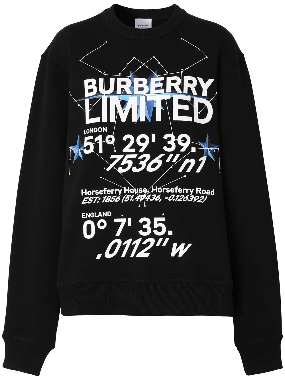 

Burberry playera con logo estampado - Negro