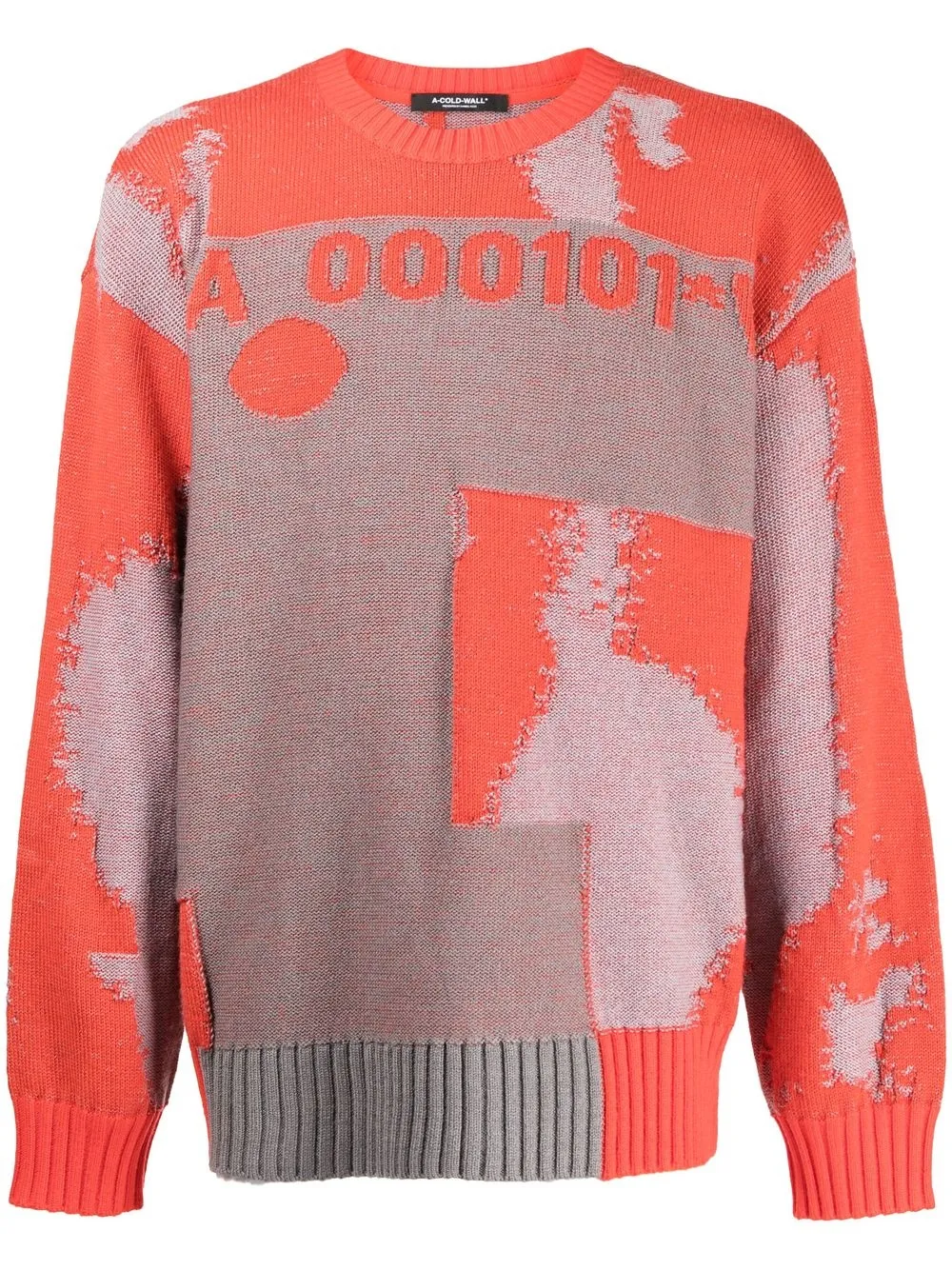 A-COLD-WALL* Erosion oversize jumper - Red