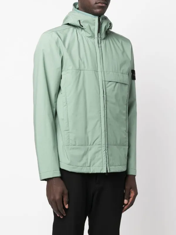 Stone Island Soft Shell Hooded Jacket - Farfetch