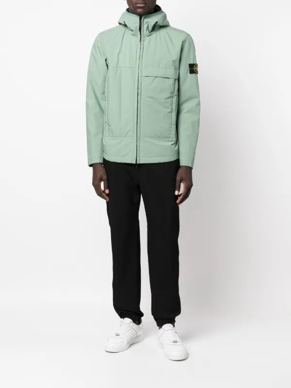 Stone Island Soft Shell Hooded Jacket - Farfetch